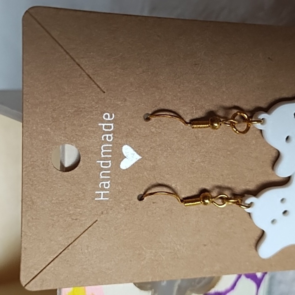 Handmade - Ghost earrings - Picture 3 of 4